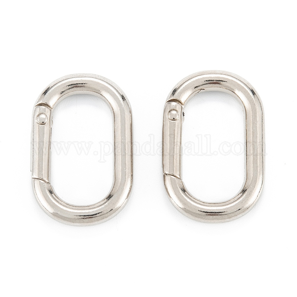 Spring Gates D Rings Wholesale Zinc Alloy Spring Gate Rings - Pandahall.com