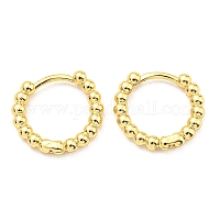 ラックメッキブラスフープピアス  カドミウムフリー＆鉛フリー  長持ちメッキ  18KGP本金メッキ  14x16x2.5mm&nbsp;KK-C026-05G
