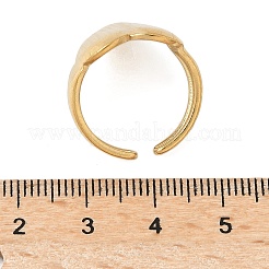 304ステンレススチールカフリング  ハート  イオンプレーティング（ip）  18KGP本金メッキ  16mm&nbsp;RJEW-P150-04G