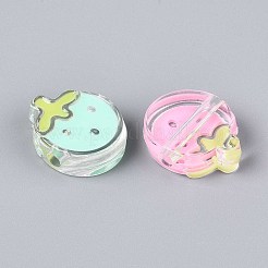 Transparent Acrylic Beads&nbsp;ACRC-T013-04