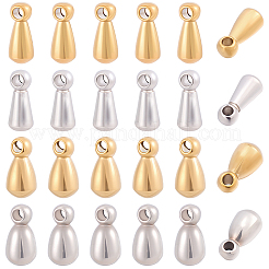 80Pcs 4 Colors 201 Stainless Steel Charms&nbsp;STAS-BBC0010-81