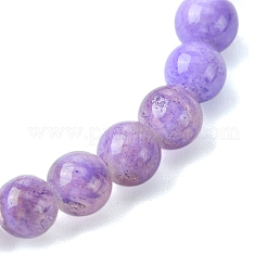 6.5mm 染色天然白翡翠ラウンドビーズストレッチブレスレット（女性用）  ミックスカラー  内径：2~2-1/8インチ（5.2~5.5cm）&nbsp;BJEW-JB10734