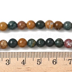 Natural Ocean Jasper Beads Strands&nbsp;G-F668-26-6mm