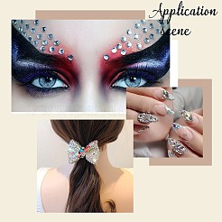 4 Styles Flat Back Glass Rhinestone Cabochons&nbsp;RGLA-PH0002-14