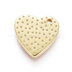 真鍮製エナメルチャーム  ハート  ゴールドカラー  レッド  13x13x2mm  穴：1.2mm&nbsp;KK-F805-02C-02