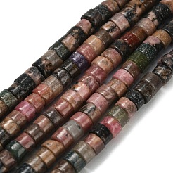 Natural Rhodonite Beads Strands&nbsp;G-Z110-A15-2x4mm