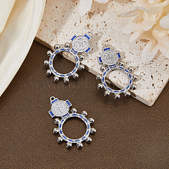 30Pcs 2 Colors Alloy Enamel Pendants&nbsp;FIND-DC0008-57A