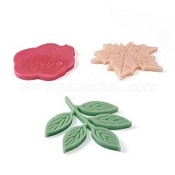 8Pcs 8 Styles Flower & Leaf DIY Cup Mat Silicone Molds&nbsp;DIY-FW0001-25