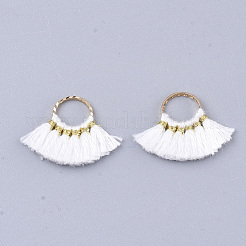 Polycotton(Polyester Cotton) Tassel Pendants Decorations&nbsp;FIND-S302-11O