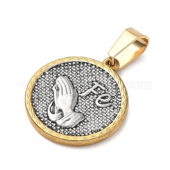 Religion 304 Stainless Steel Pendants&nbsp;STAS-H264-13C-ASG