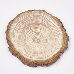 Undyed Unfinished Wooden Cabochons&nbsp;X-WOOD-T011-25