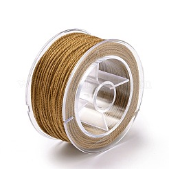 マクラメコットンコード  編組ロープ  プラスチックリール付き  壁掛け用  工芸  ギフト包装  ペルー  1mm  約30.62ヤード（28m）/ロール&nbsp;OCOR-H110-01A-18