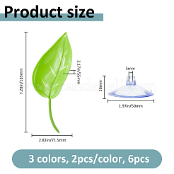 2 Bags Plastic Leaf Ornament&nbsp;DIY-FH0010-41