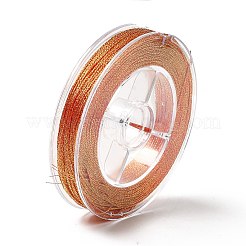 10 Rolls 10 Colors 6-Ply PET Polyester Metallic Thread&nbsp;OCOR-L046-03A
