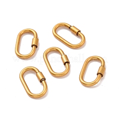 スターリングシルバーのロッキングカラビナ925個  クイックリンク  オーバル  アンティーク黄金  15x9x1.5mm  内径：12x5mm&nbsp;STER-D036-14AG