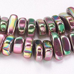 Electroplated Non-magnetic Synthetic Hematite Beads Strands&nbsp;G-P367-G