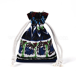 Ethnic Style Burlap Packing Pouches&nbsp;ABAG-N009-06A-02