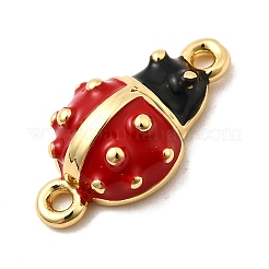 Brass Enamel Connector Charms&nbsp;KK-A266-38G
