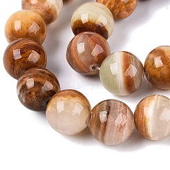 Natural Wood Lace Stone Wooden Jasper Beads Strands&nbsp;G-B128-A04-05