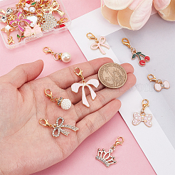 24Pcs Alloy & Imitation Pearl & Brass Shoes Charms&nbsp;HJEW-PH02250