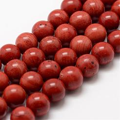 Natural Red Jasper Beads Strands&nbsp;G-E375-4mm-03