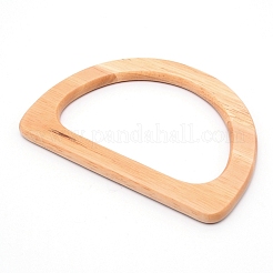 木製バッグハンドル  バッグ交換用アクセサリー  半円  バリーウッド  10.5x14.9x0.9cm&nbsp;WOOD-WH0015-60B