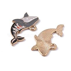 Zine Alloy Enamel Charms&nbsp;ENAM-WH0065-05C-LG