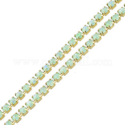 Brass Rhinestone Strass Chains&nbsp;CHC-N017-003B-C01