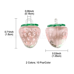 20Pcs 2 Colors Transparent Acrylic Pendants&nbsp;TACR-FS0001-46