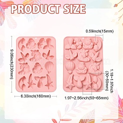 ユニコーンシリーズシリコン型2個  ピンク  23×16×1.5cm&nbsp;ST-CJ0043-016