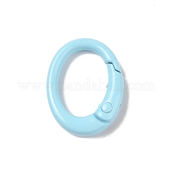 Spray Painted Alloy Spring Gate Rings&nbsp;AJEW-C035-01