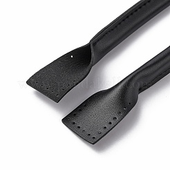 PUレザーをバッグのハンドルに縫い付けます  ブラック  62.5x1.6x0.9cm  穴：1.5mm&nbsp;PURS-WH0005-70A-01