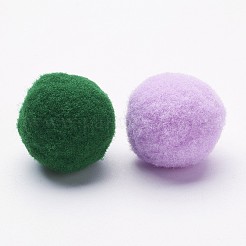 DIY人形クラフトポリエステル高弾性ポンポムボール  ラウンド  ミックスカラー  21~23mm&nbsp;FIND-WH0001-21mm