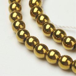 Non-magnetic Synthetic Hematite Beads Strands&nbsp;X-G-D010-2