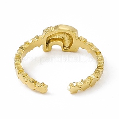 イオンプレーティング（IP）304ステンレススチールエレファントカフリング女性用  スターバンドオープンリング  14KGP本金メッキ  3mm  内径：usサイズ7 1/4（17.6mm）&nbsp;RJEW-C060-22G