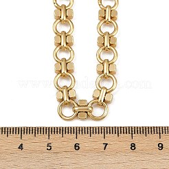 304 Stainless Steel Ring Link Chain Necklaces&nbsp;NJEW-H072-02A-G