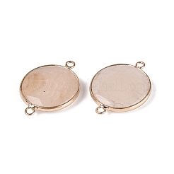 Natural Agate Connector Charms&nbsp;G-Q606-52G