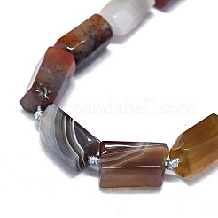 天然石ボツワナアゲートビーズ連売り  ナゲット  12~14x7~8mm  穴：0.7mm  約29個/連  16.73''（42.5センチメートル）&nbsp;G-O170-123