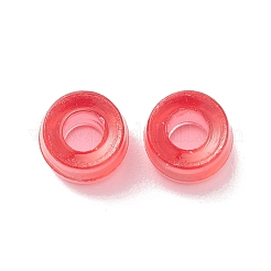 透明プラスチックビーズ  バレル  ミックスカラー  6.3x4.5mm  穴：2.7mm  約4500個/500g&nbsp;KY-C013-04