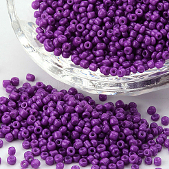 6/0 Baking Paint Glass Seed Beads&nbsp;SEED-OL0002-09-4mm-10