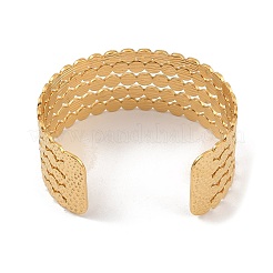 Hollow Wide Version Open Cuff Bangles&nbsp;BJEW-U006-03G-04