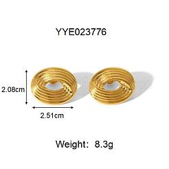 Eye 304 Stainless Steel Stud Earrings for Women&nbsp;JD1980-3