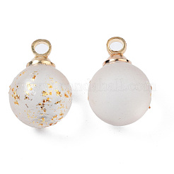 Transparent Spray Painted Glass Pendants&nbsp;GLAA-N035-020A-B01