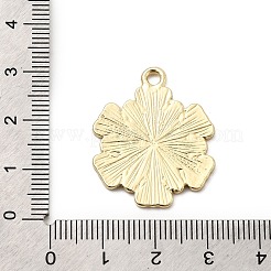 クリスマス合金エナメルペンダント  ゴールドカラー  スノーフレーク  30x24x2mm  穴：2.1mm&nbsp;FIND-Z103-03G-03