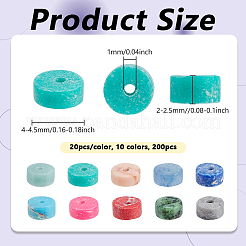 200Pcs 10 Colors Dyed Synthetic Gemstone&nbsp;G-NB0006-14