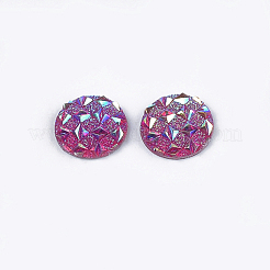 樹脂カボション  半円  赤ミディアム紫  12x3~3.5mm&nbsp;CRES-T012-01E