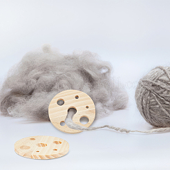 10Pcs Wood Embroidery Thread Plate&nbsp;WOOD-NB0002-83