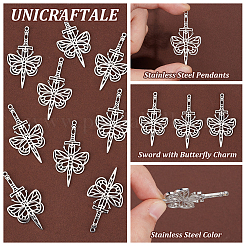10Pcs 304 Stainless Steel Pendants&nbsp;FIND-UN0003-56