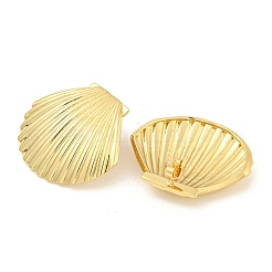 Rack Plating Brass Stud Earrings&nbsp;KK-N255-05G-RS