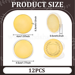 12Pcs Iron Blank Commemorative Coins&nbsp;AJEW-BC0011-02G
